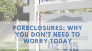 Foreclosure: A foreclosure sign hung outside of a house