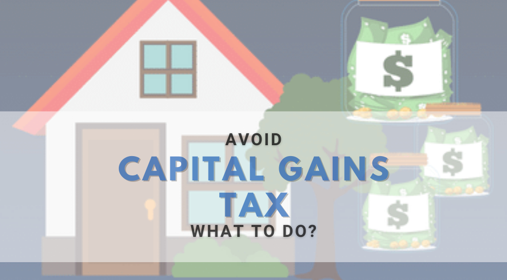 Avoid Capital Gains Tax: A house and socks of money besides it